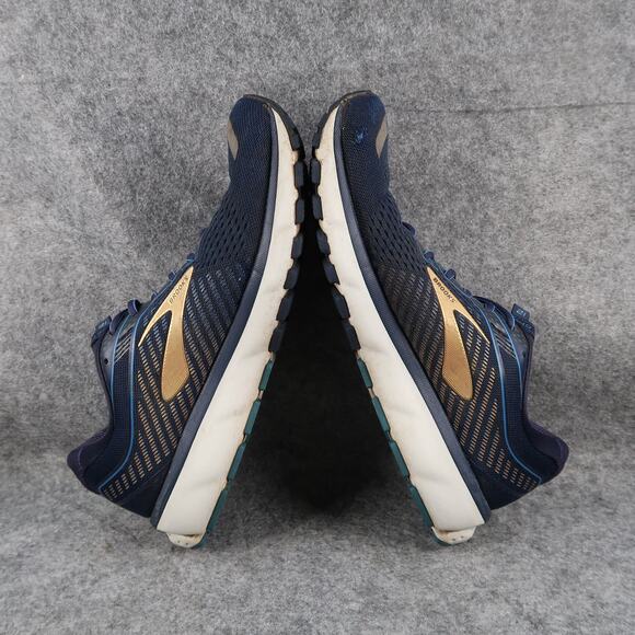 Brooks Shoes Mens 10 Athletic Trainer Ghost 15 Running Sport Active Comfort Blue - Picture 9 of 14